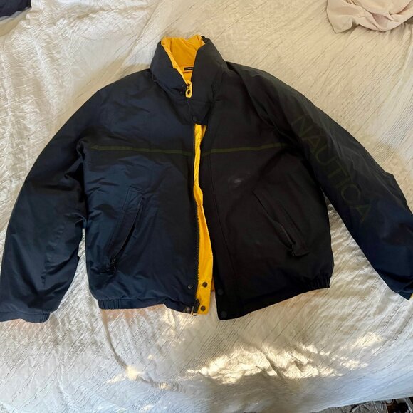Nautica Other - Nautia Down Reversible Winter Jacket Blue & Yellow